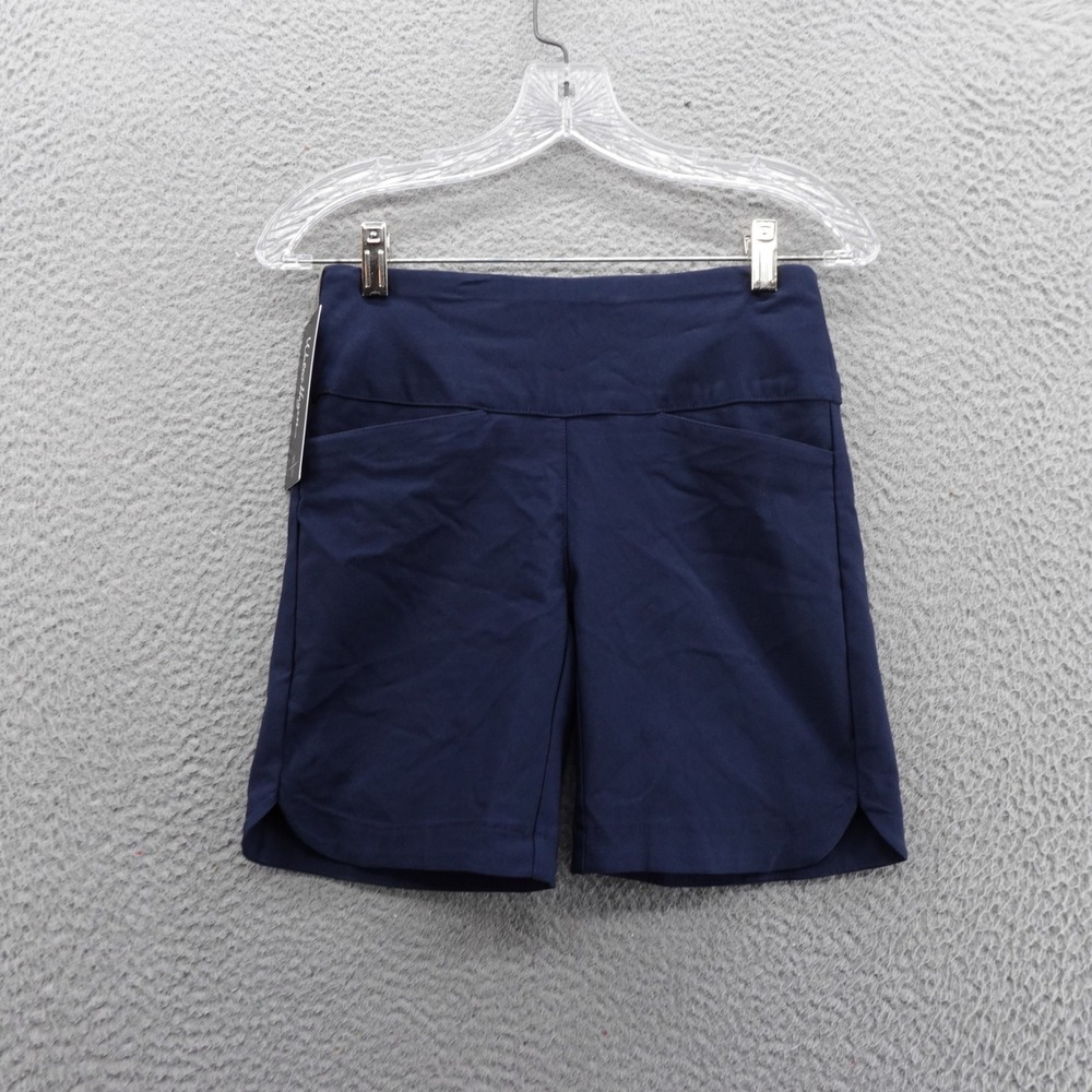 Walter Hagen Performance 11 Sculpt Shorts XS Blue Women Active Golf 7" Ins NWT‎